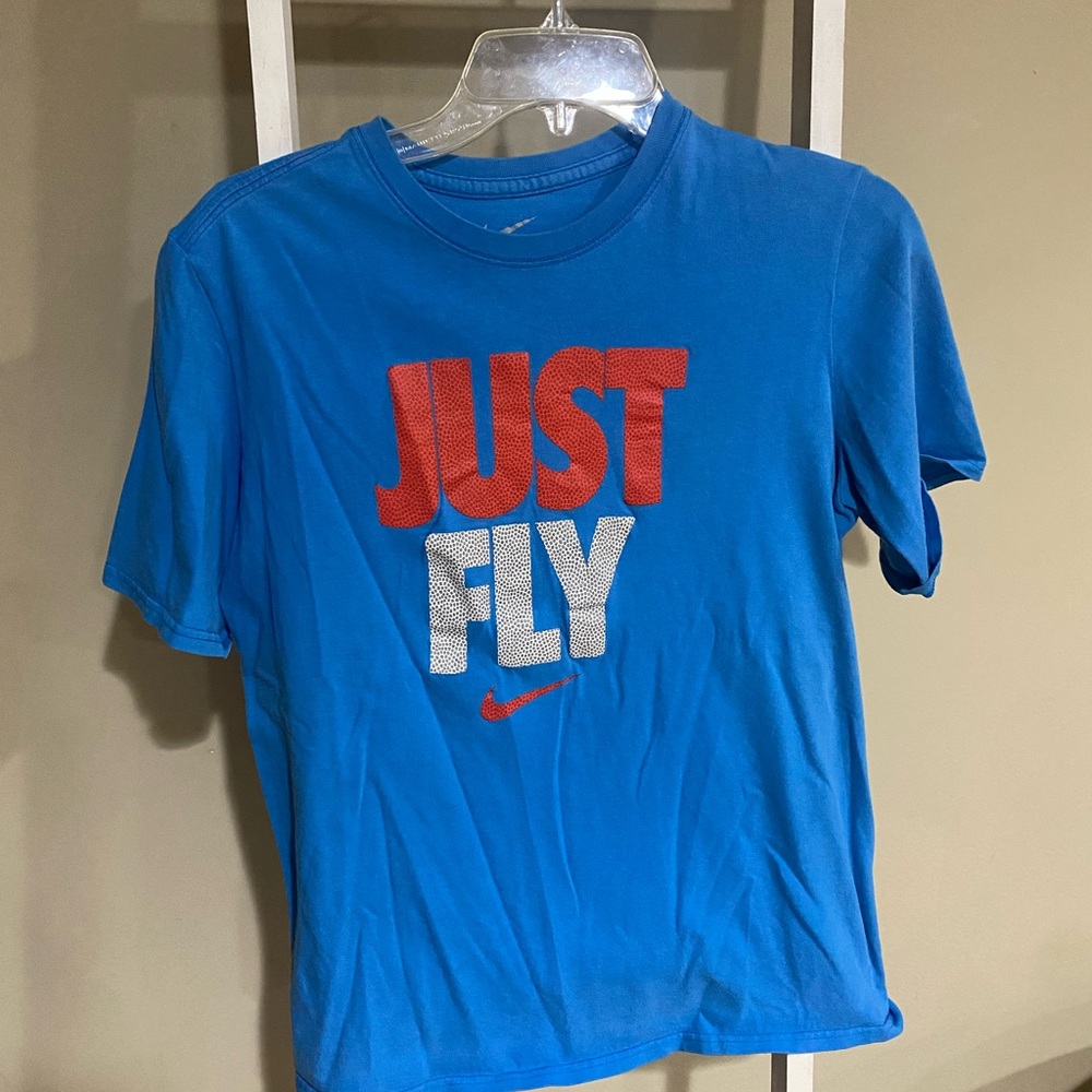 Nike Blue Crew Neck T-Shirt-YXL-58